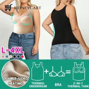 2 in 1 Built in Bra Thermal Underwear