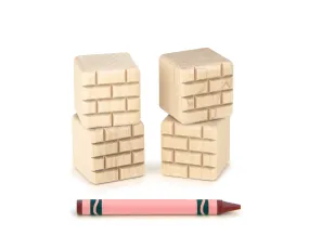4 pc. 1x1 Cube Bricks Building Blocks