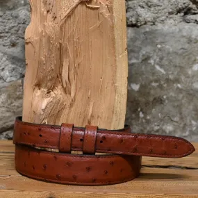 Almond Ostrich Belt