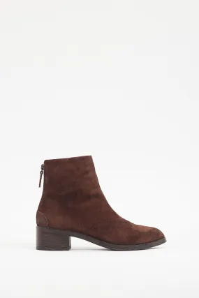 Distressed Leather Ankle Boots