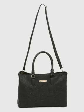 Caprese Avalon Floral Tote Medium Black