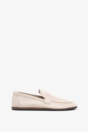 Cary taupe leather loafers