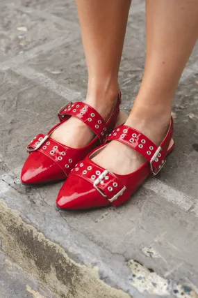 Patent Leather Princess Flats