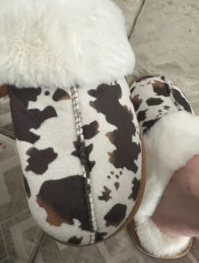 COWhide Slippers, COWPRINT SLIPPERS FOR WOMEN