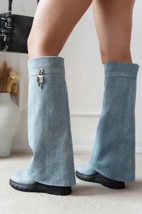 Fur-Trimmed Boots