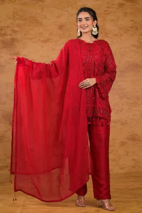 Wide-Leg Slacks