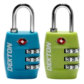 Dekton Sr3 30 mm Combination Padlock | TSA Approved