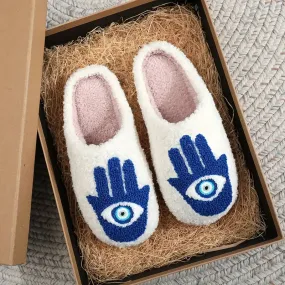 Hamsa Eye Slippers