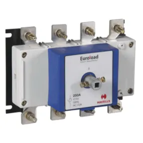 Havells Euroload Switch Disconnector Size (1) 3 Pole  SS Enclosure 250A – 400A