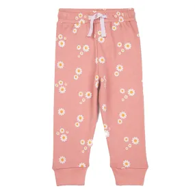 Jogger - Printed - Girls - Peach Daisy