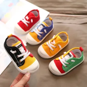 Kids Boys Lace-up Casual Canvas Shoes/Sneakers