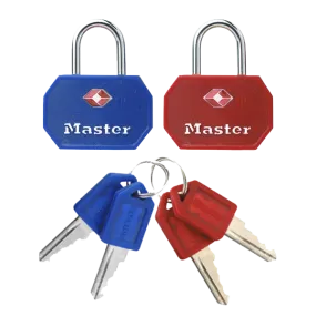 L15623 - MASTER LOCK 4681 KA Pair Of TSA Luggage Locks