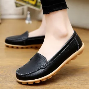 Leather loafers