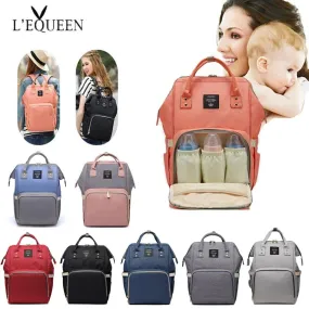 Lequeen Fashion Mummy Maternity Nappy Bag Large Capacity