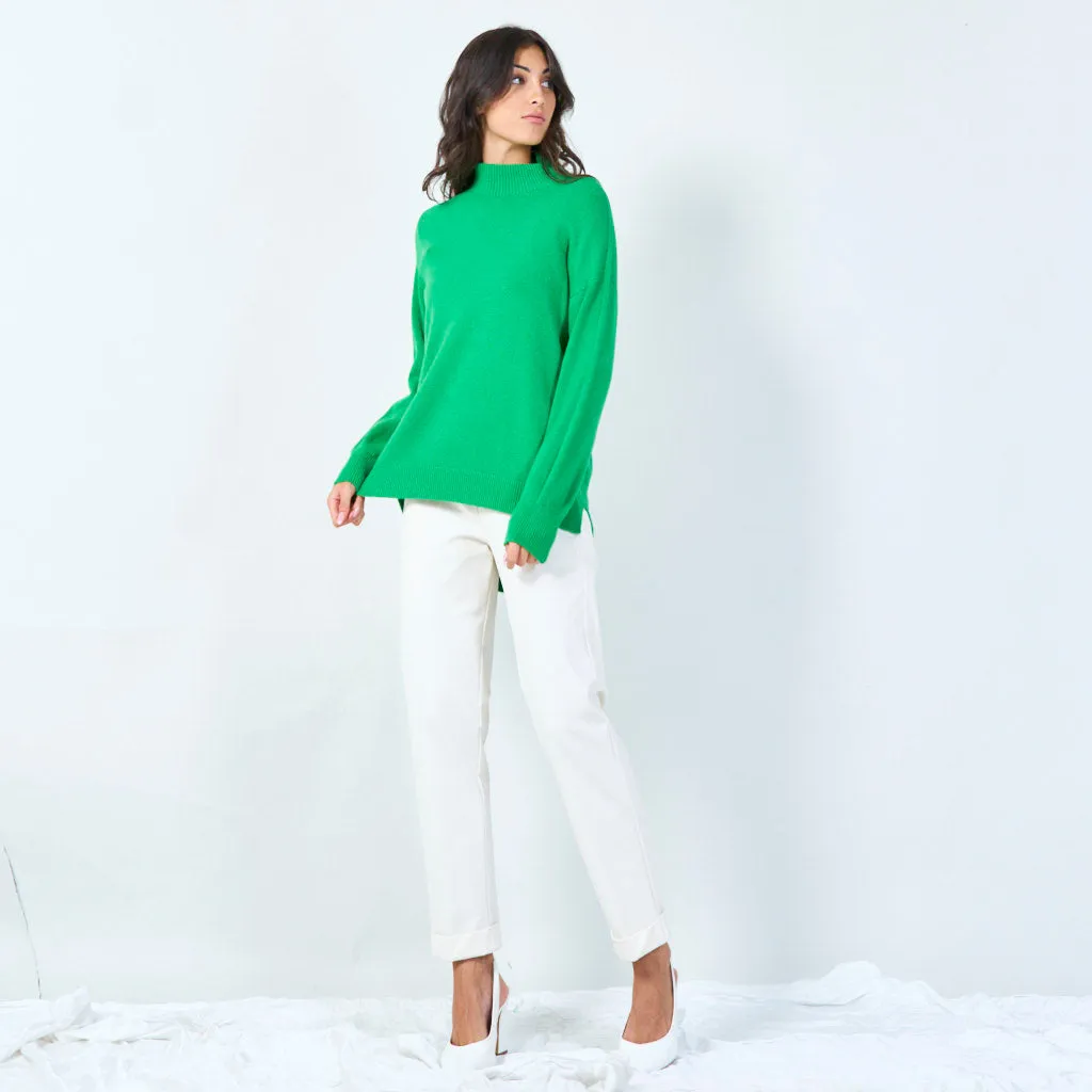 Mock neck cozy sweater wholesale