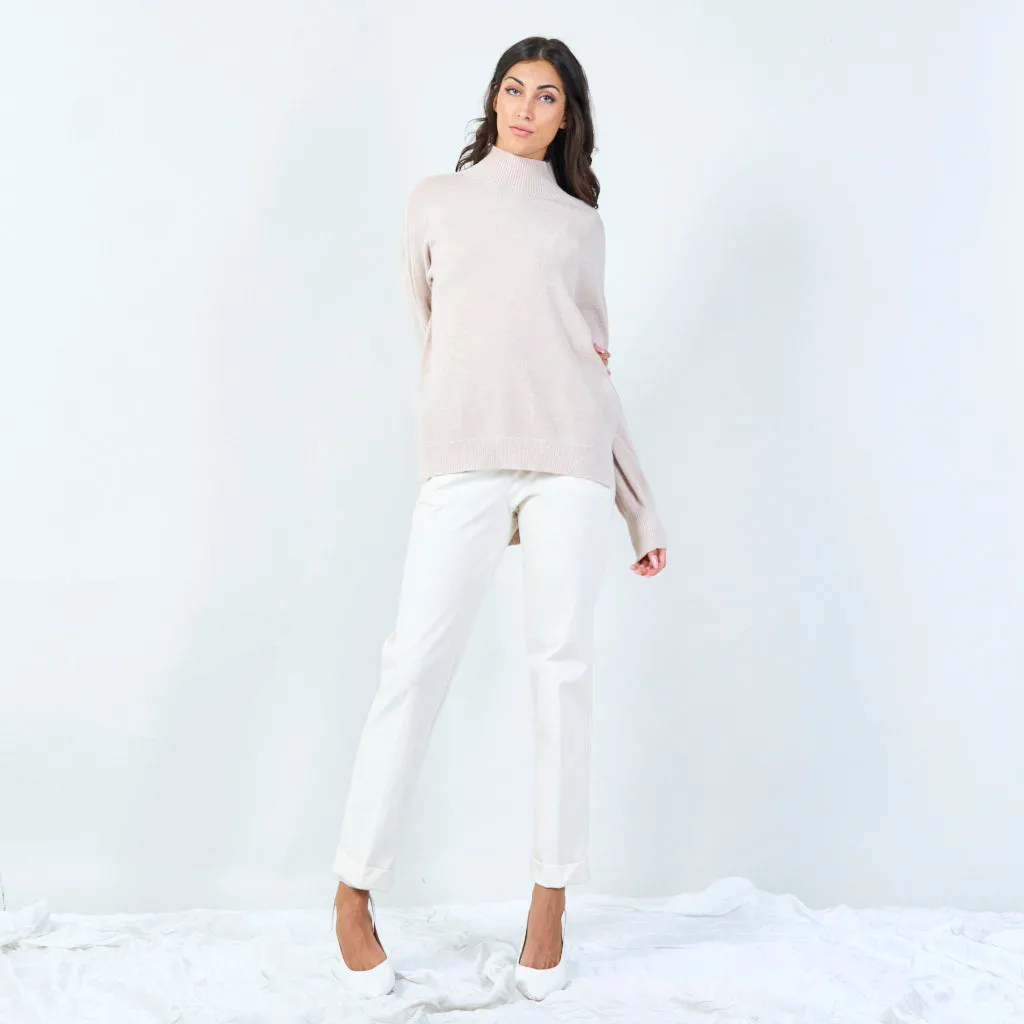 Mock neck cozy sweater wholesale
