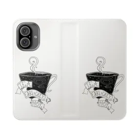 "Artsy Star Trek Next Generation Inspired Phone Case with Earl Grey Cup"