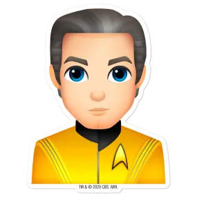 Star Trek: Strange New Worlds Pike Emoji Die Cut Sticker