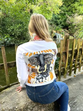 The White Denim Jacket / White Elephant