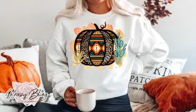 Western Aztec Pumpkin Sweater