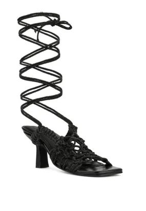 Women's Shoes Beroe Braided Handcrafted Lace Up Sandal